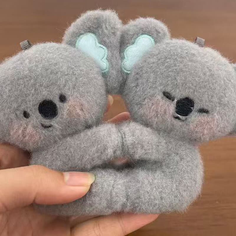 Soft polyester plush fabric close-up — dense short-pile velour for custom plush toys