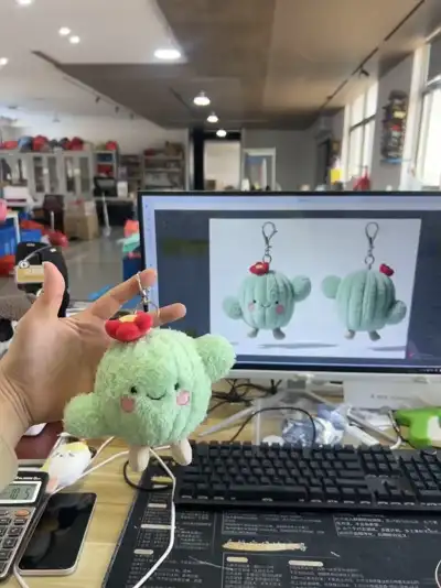 Plush Keychain — Mini 3-inch plush keychains for retail packs and event giveaways.